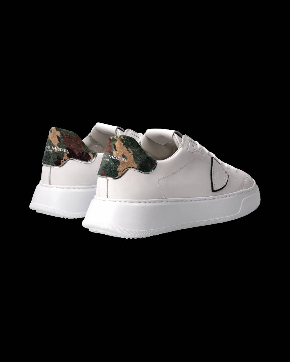 Philippe Model Sneaker Temple Uomo, Bianco e Nero In Linea