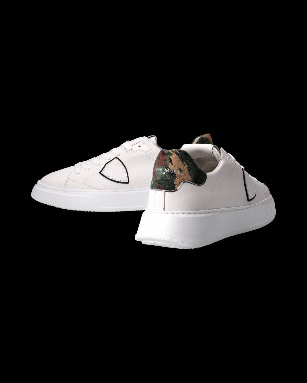 Philippe Model Sneaker Temple Uomo, Bianco e Nero In Linea