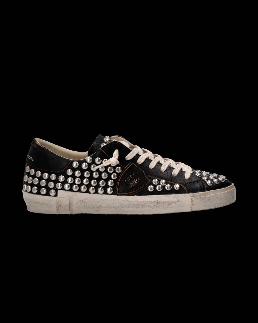 Philippe Model Sneaker Prsx Uomo, Nero Used Borchie Pezzi Unici