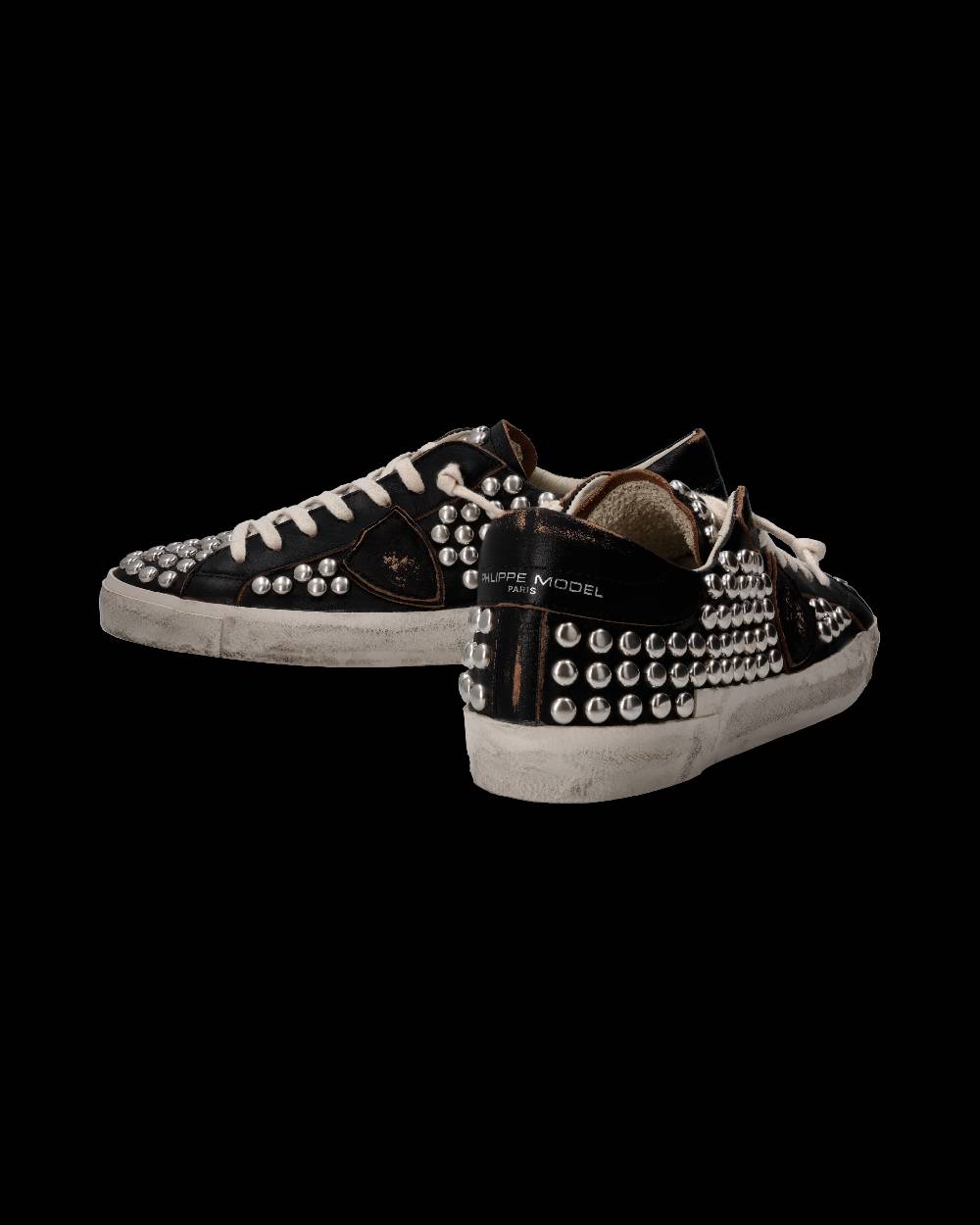 Philippe Model Sneaker Prsx Uomo, Nero Used Borchie Pezzi Unici
