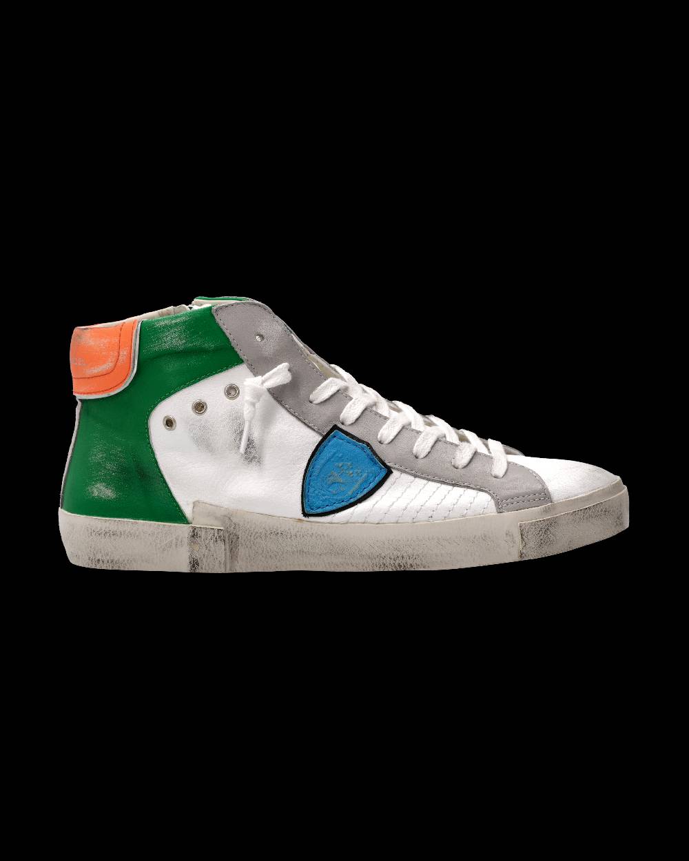 Philippe Model Sneaker Prsx Uomo, Bianco e Verde Negozi Online