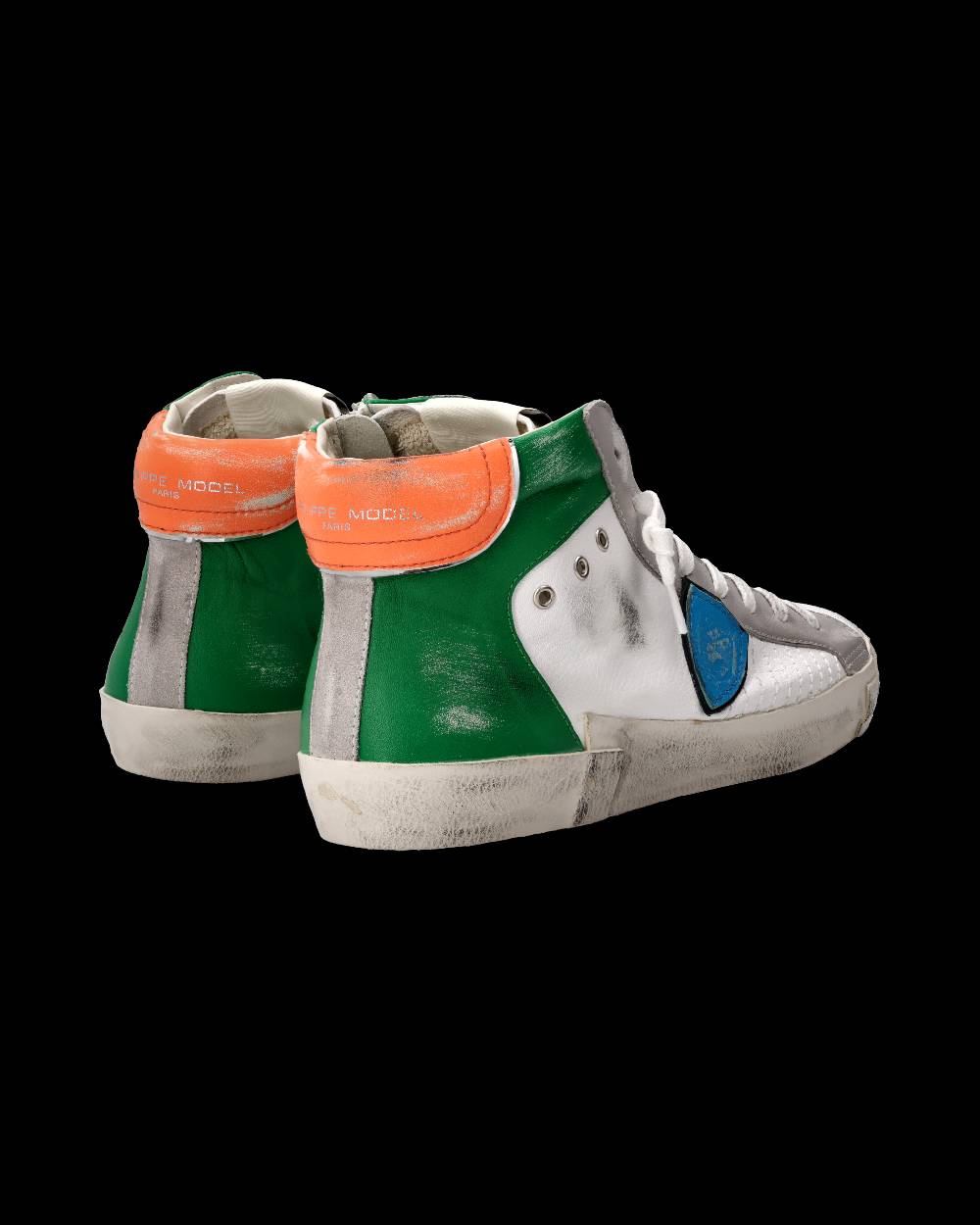 Philippe Model Sneaker Prsx Uomo, Bianco e Verde Negozi Online