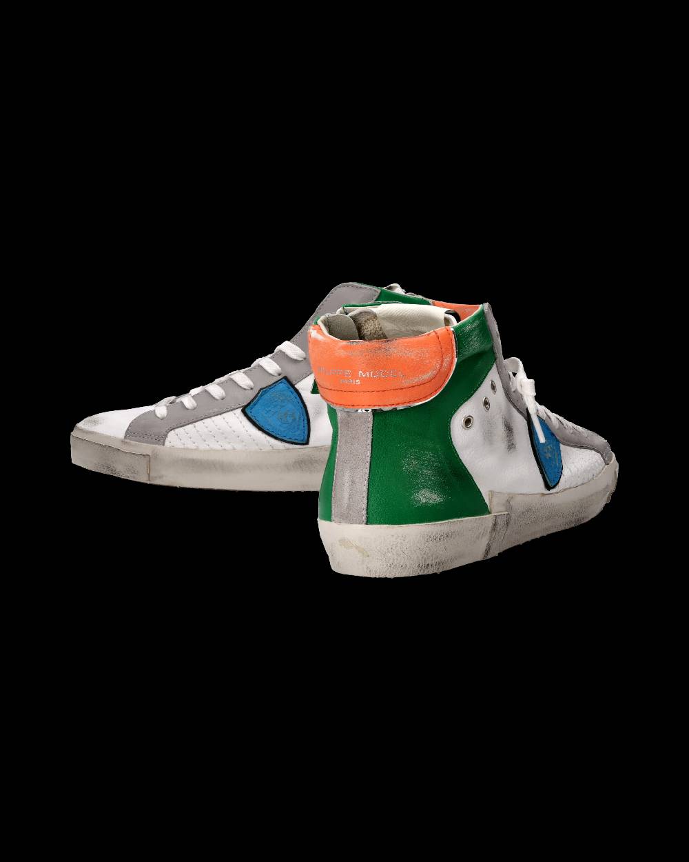 Philippe Model Sneaker Prsx Uomo, Bianco e Verde Negozi Online