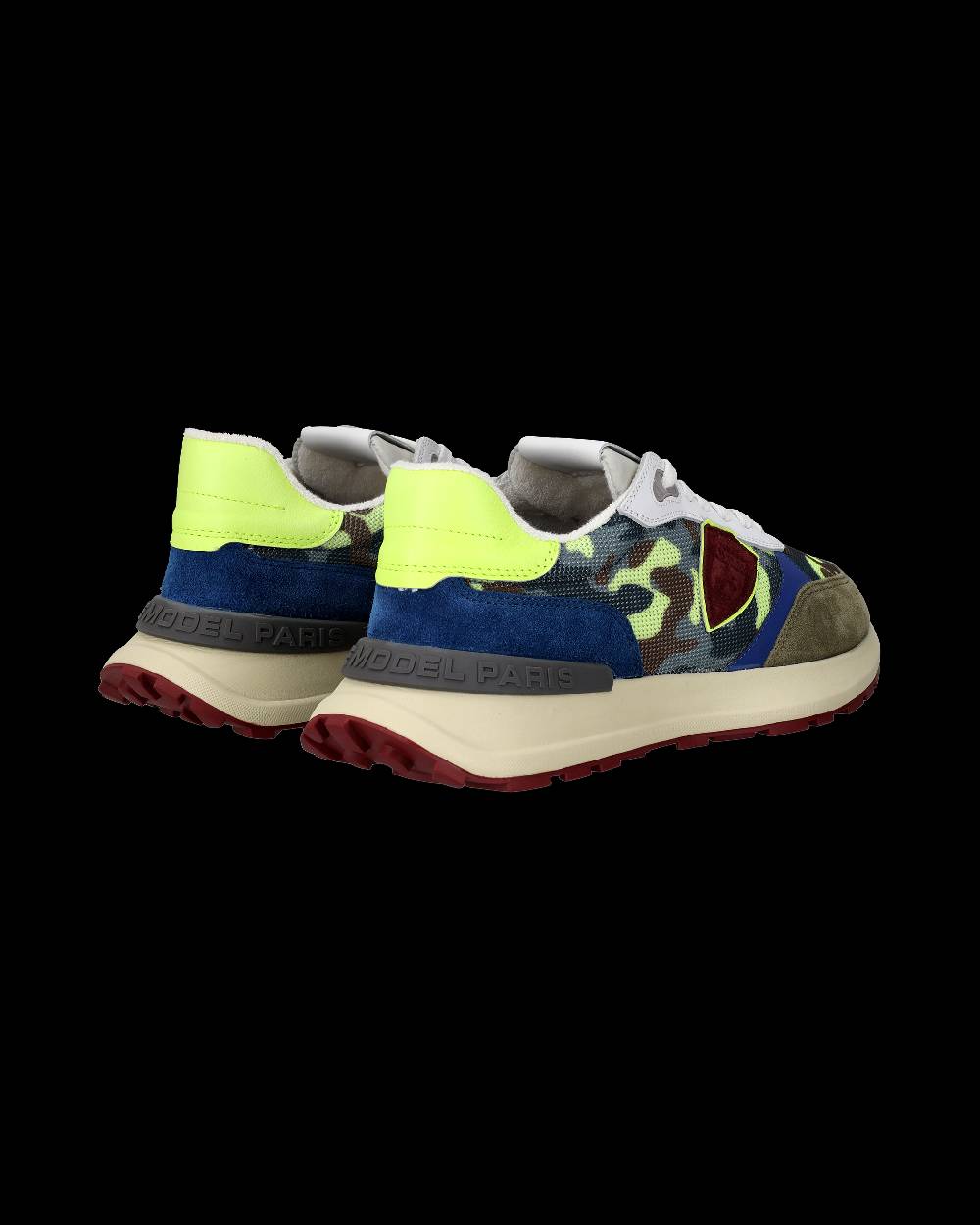 Philippe Model Sneaker running basse Antibes uomo - camouflage, verde e giallo Outlet