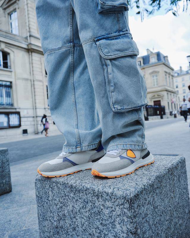 Philippe Model Sneaker running basse Antibes uomo - bianco e arancio Saldi