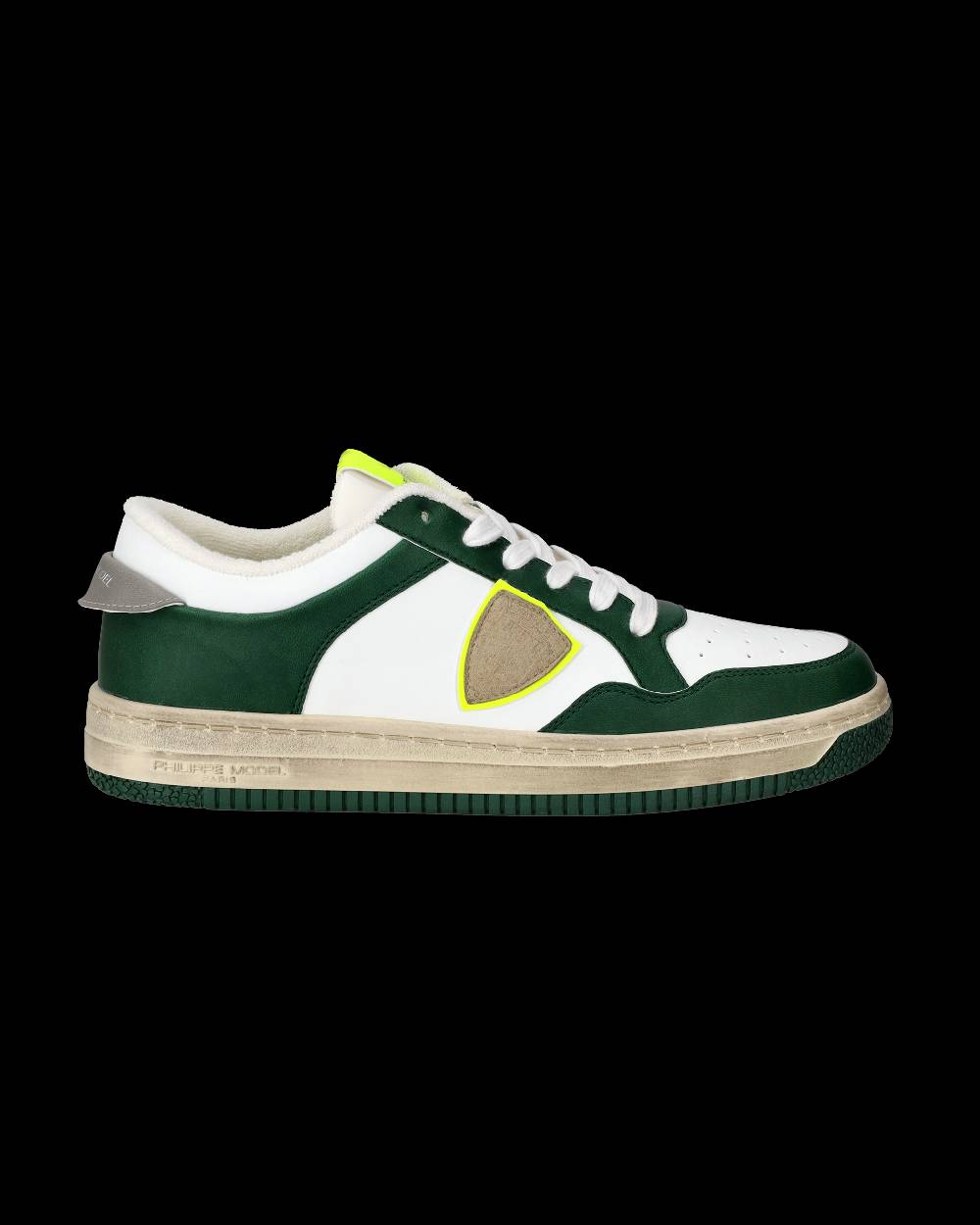 Philippe Model Sneaker basse Lyon uomo - verde e giallo Vendita Calda