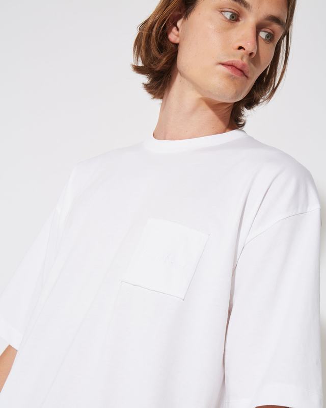 Philippe Model T-Shirt Maurice da Uomo Bianca in Jersey Negozio