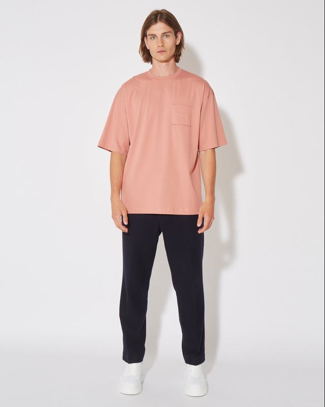 Philippe Model T-Shirt Maurice da Uomo Rosa in Jersey Prezzo Ridotto