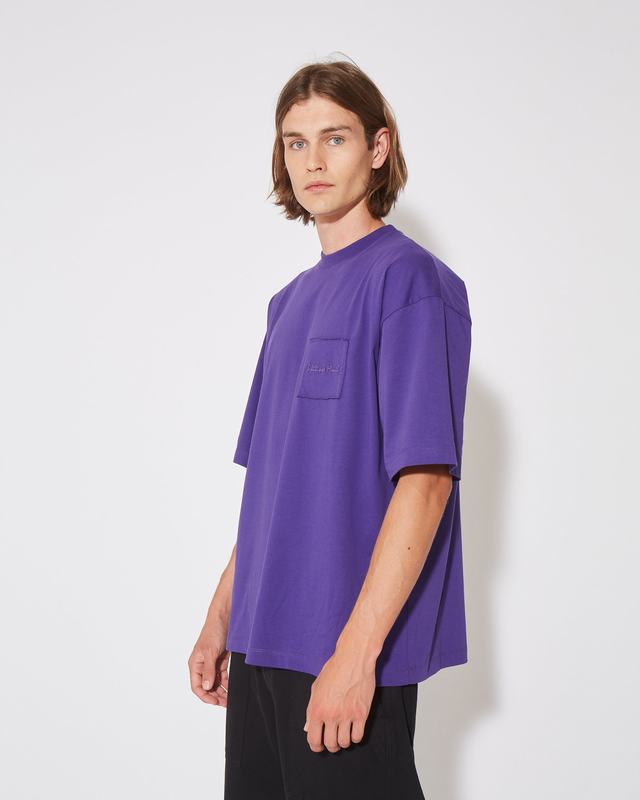 Philippe Model T-Shirt Maurice da Uomo Viola in Jersey Moda