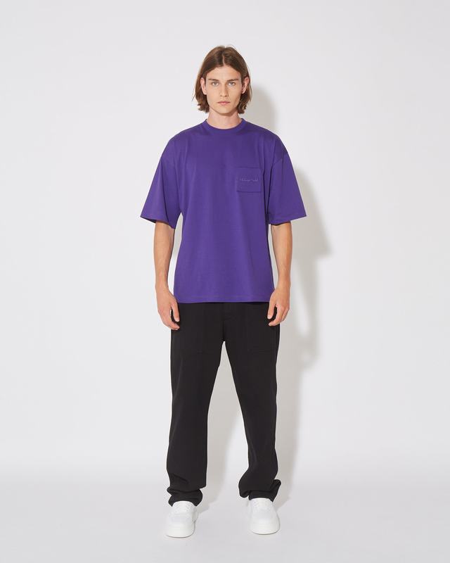 Philippe Model T-Shirt Maurice da Uomo Viola in Jersey Moda