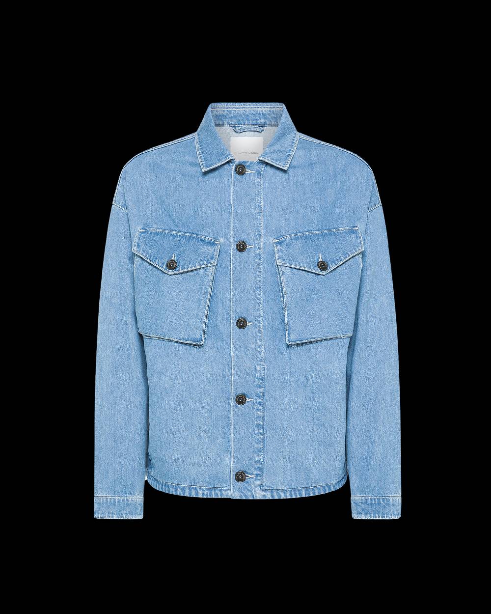 Philippe Model Overshirt In Denim Gerard da Uomo Azzurra in Denim Vendita