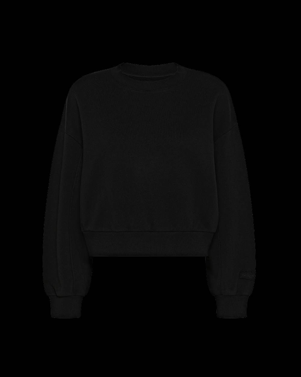 Philippe Model Felpa Cropped Beatrice da Donna Nera in Jersey Soddisfazione Garantita