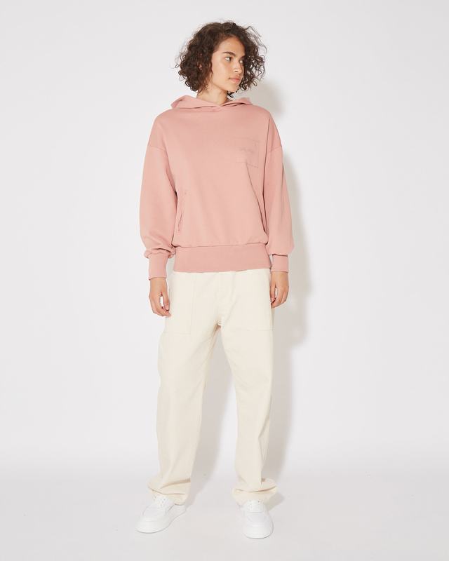 Philippe Model Felpa con cappuccio JULIE da Donna Rosa in Jersey Consegna Veloce