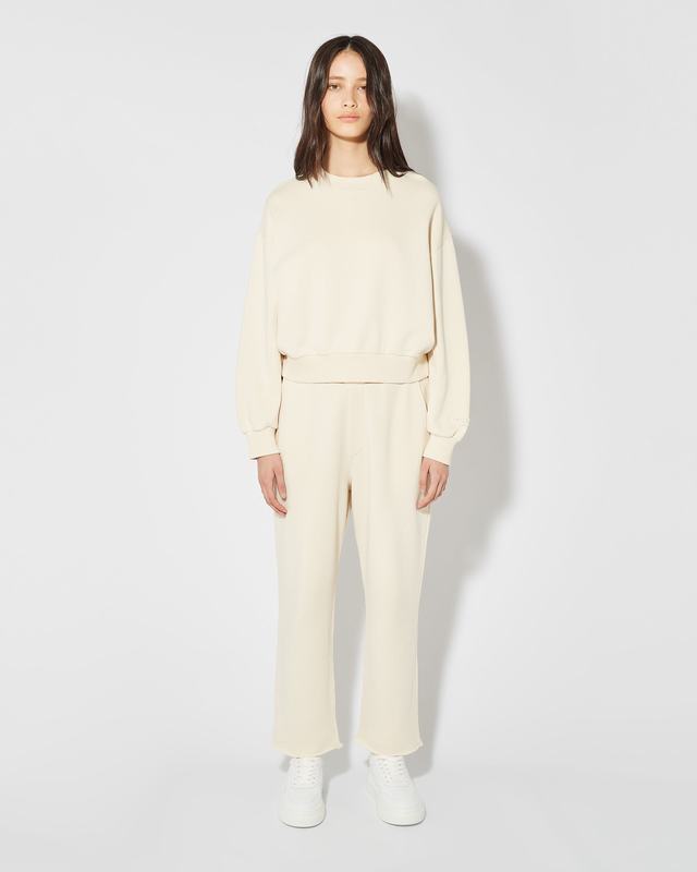 Philippe Model Pantaloni Claire da Donna Beige ecru in Jersey Prezzo Ridotto
