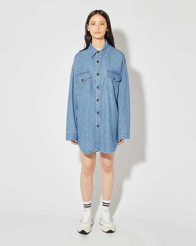 Philippe Model Camicia in Jeans Diane da Donna Azzurra in Denim Sottocosto