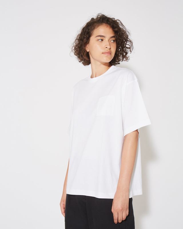 Philippe Model T-Shirt Monique da Donna Bianca in Jersey Convenienza