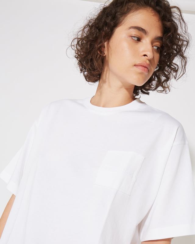 Philippe Model T-Shirt Monique da Donna Bianca in Jersey Convenienza