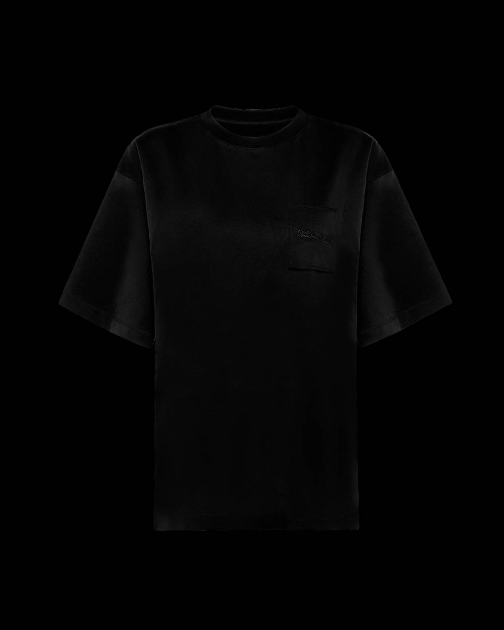 Philippe Model T-Shirt Monique da Donna Nera in Jersey Novità