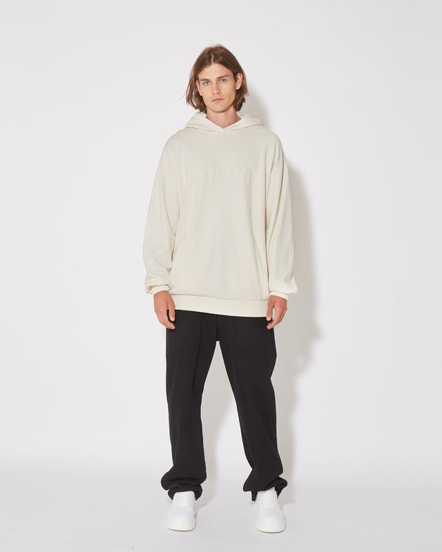 Philippe Model Felpa con cappuccio JEROME da Uomo Ecru in Pelle Offerta