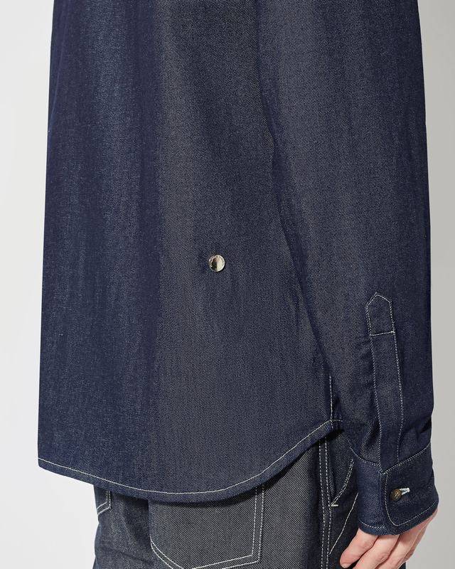 Philippe Model Denim Overshirt David da Uomo Blu in Denim In Vendita