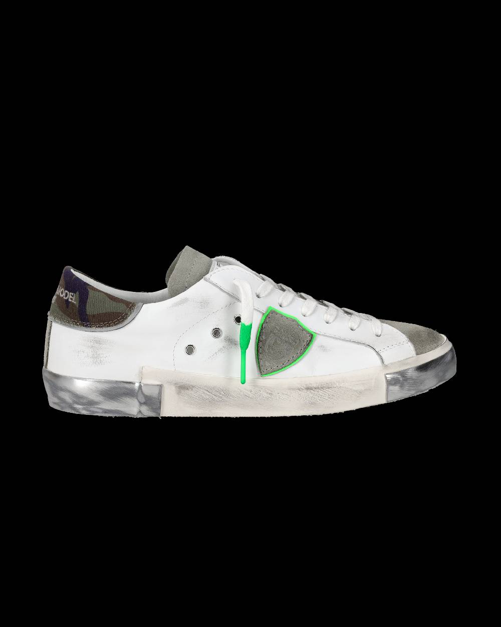 Philippe Model Sneaker basse Prsx uomo - bianco e verde Negozio
