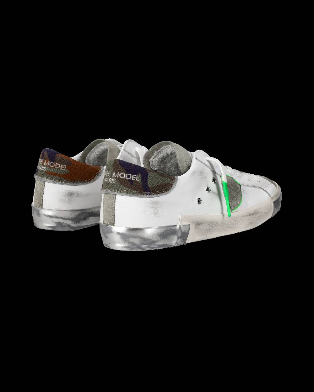 Philippe Model Sneaker basse Prsx uomo - bianco e verde Negozio