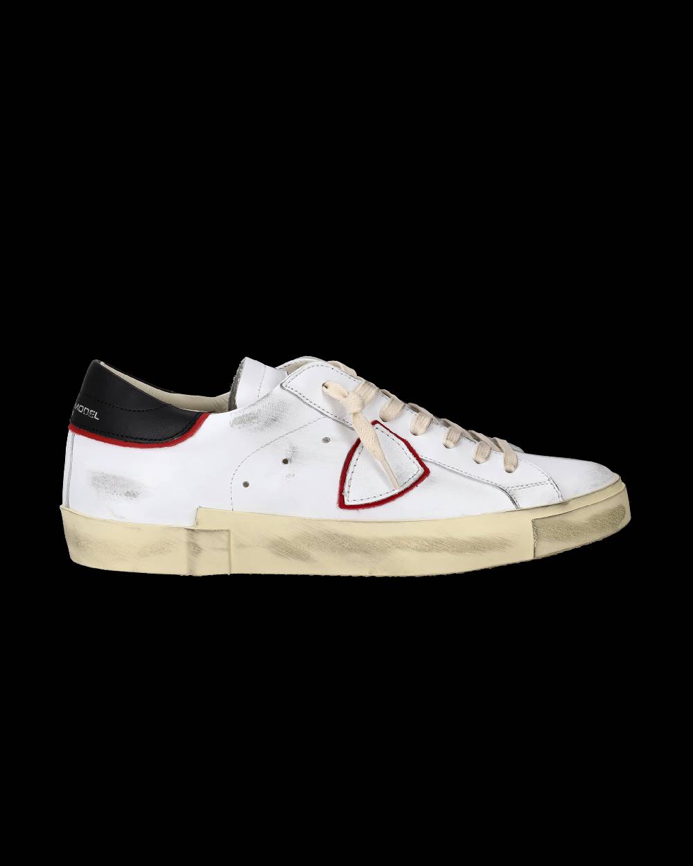 Philippe Model Sneakers Prsx da Uomo Bianche e Rosse in Pelle In Saldo