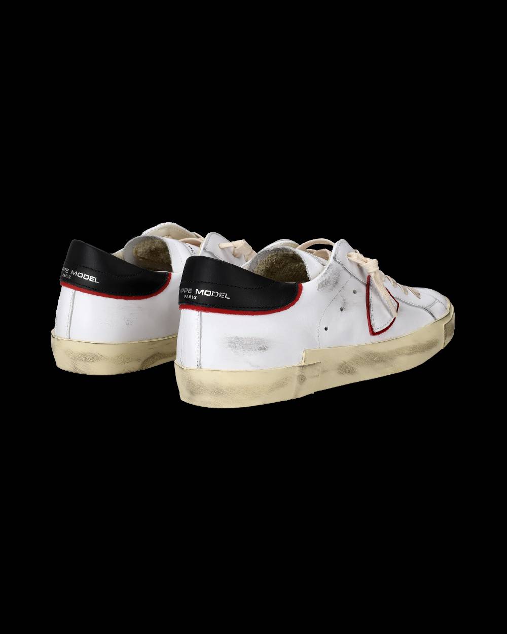 Philippe Model Sneakers Prsx da Uomo Bianche e Rosse in Pelle In Saldo