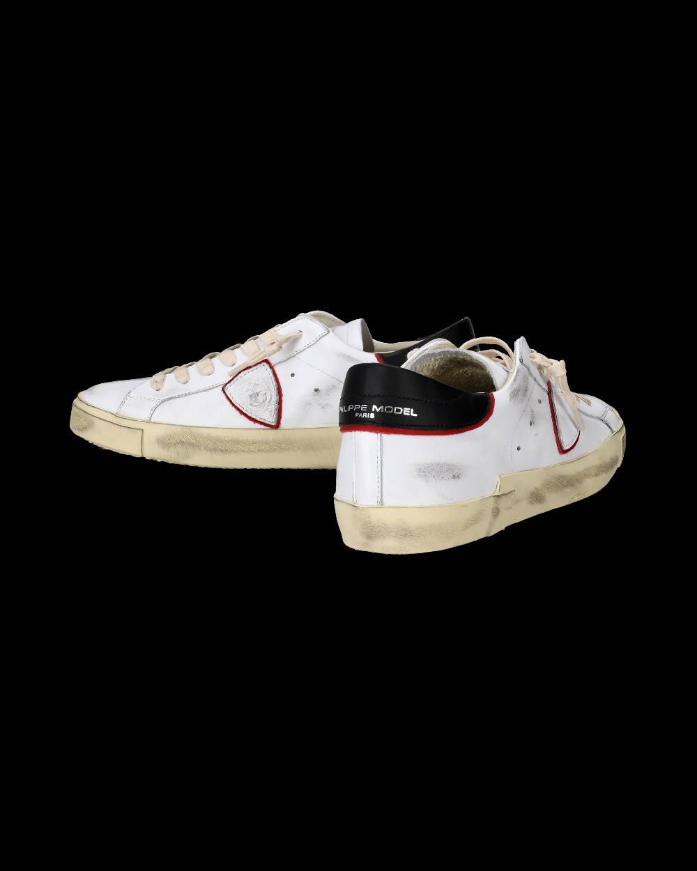 Philippe Model Sneakers Prsx da Uomo Bianche e Rosse in Pelle In Saldo
