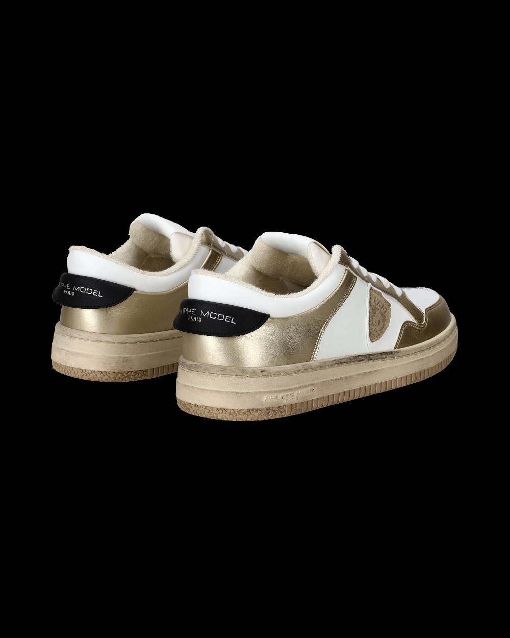 Philippe Model Sneaker basse Lyon donna - bianco e oro Nuovo