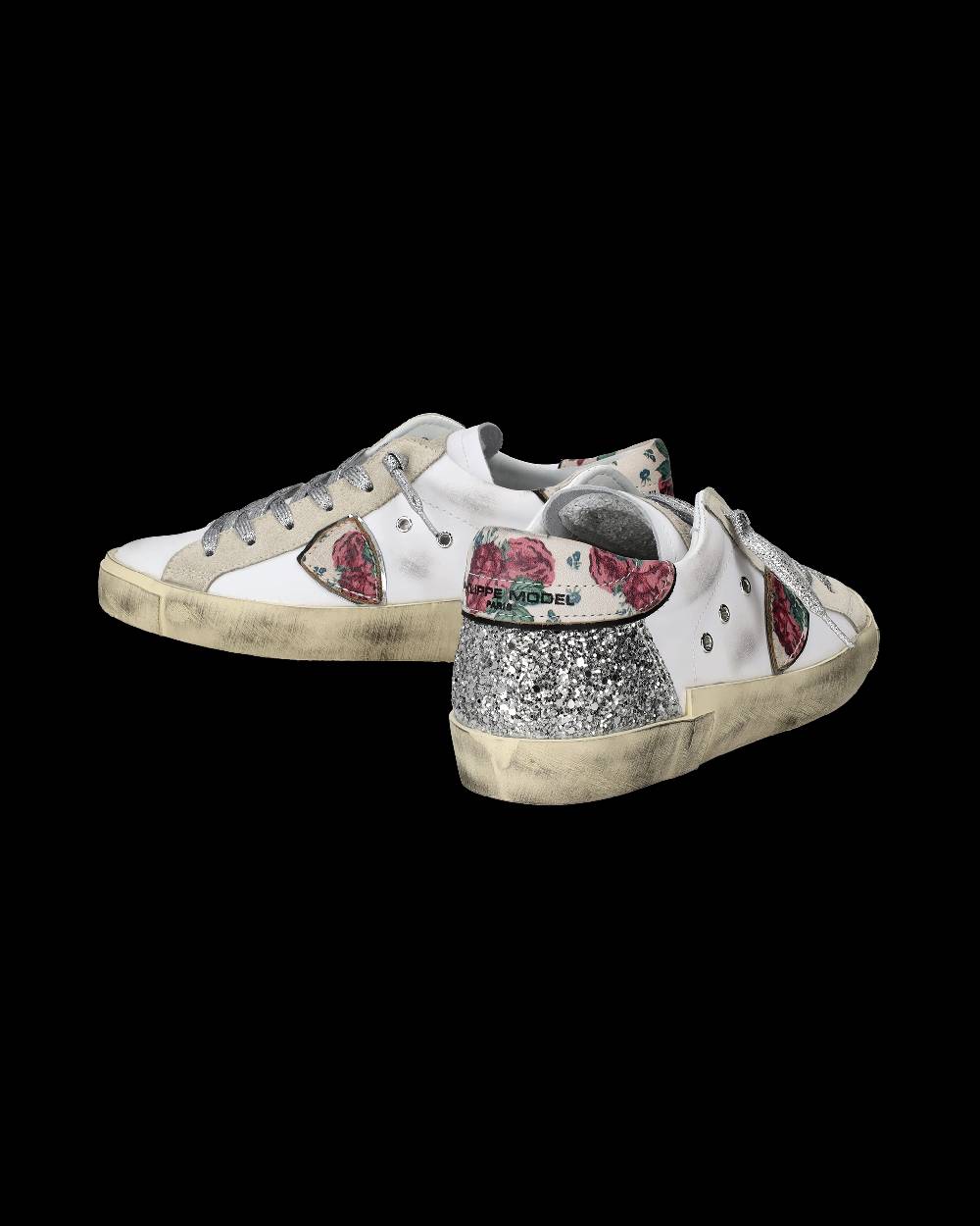 Philippe Model Sneakers Prsx da Donna Bianche e Argento in Pelle Nuovi prodotti