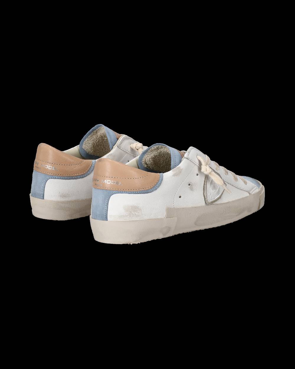 Philippe Model Sneaker basse Paris donna - bianco e azzurro Spedizione Gratuita