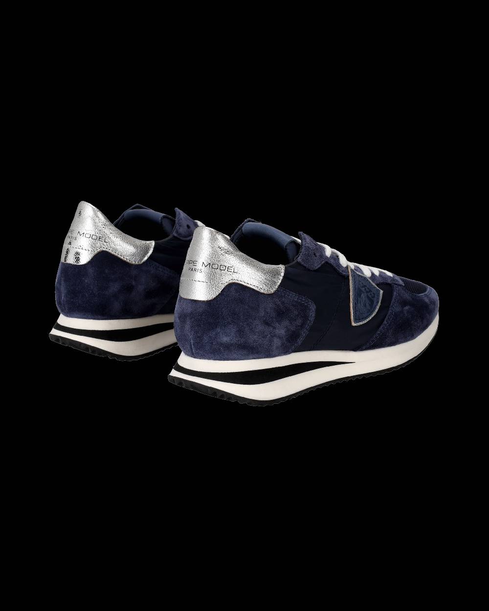 Philippe Model Snaker bassa Trpx donna - blu e argento Promozione Limitata