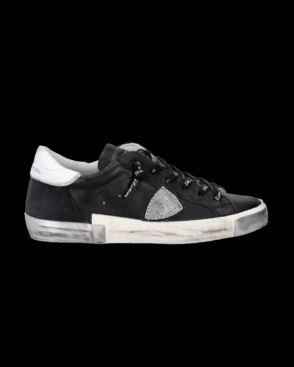 Philippe Model Sneaker bassa Prsx donna - nero e argento Fino Al -60%
