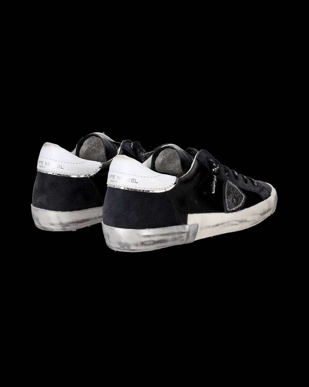 Philippe Model Sneaker bassa Prsx donna - nero e argento Fino Al -60%