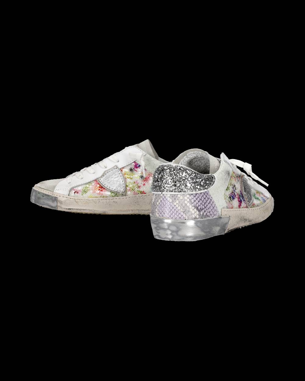 Philippe Model Sneaker bassa PRSX donna - bianco e argento Shopping Online