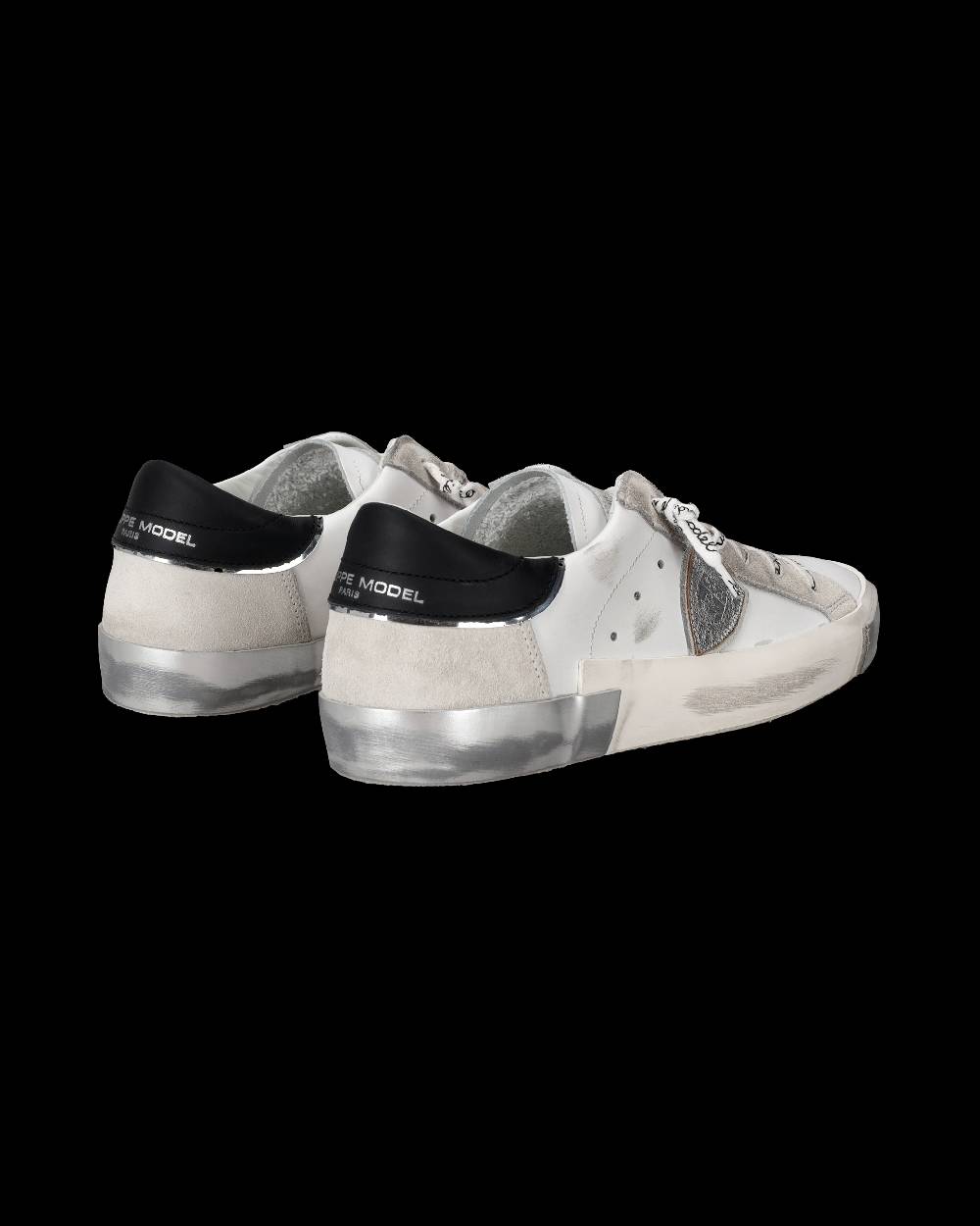 Philippe Model Sneaker bassa Prsx donna - bianco e argento Convenienza