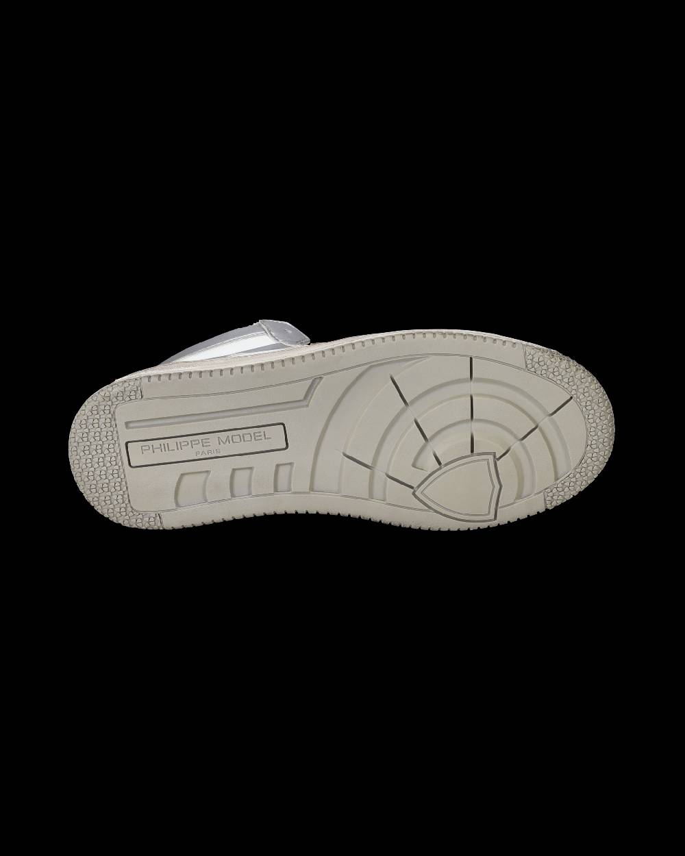 Philippe Model Sneaker mid rise Lyon donna - argento e bianco Saldi Di Fabbrica