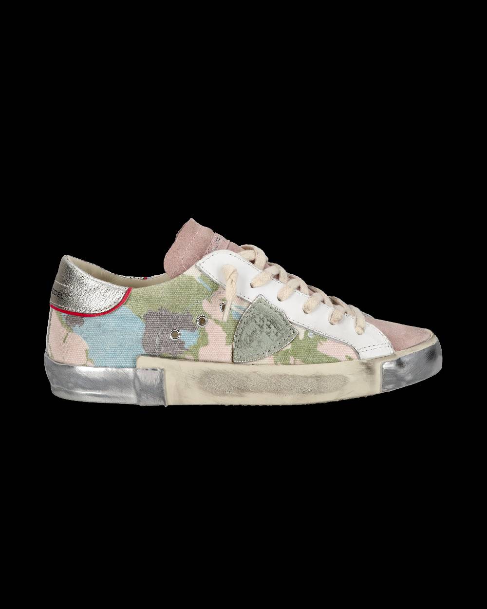 Philippe Model Sneaker bassa PRSX donna - verde e oro Nuova