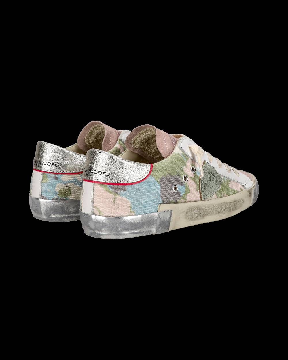 Philippe Model Sneaker bassa PRSX donna - verde e oro Nuova