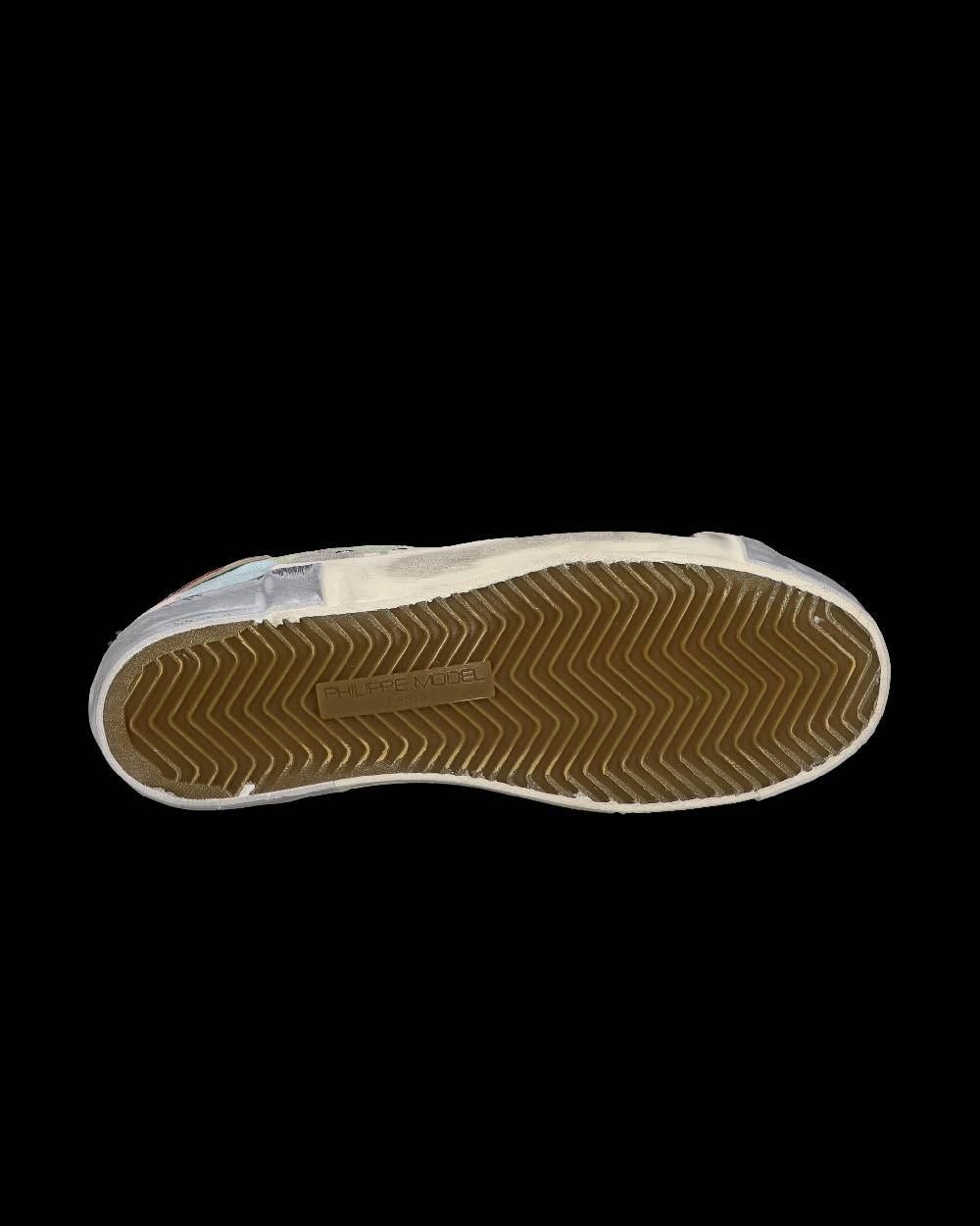 Philippe Model Sneaker bassa PRSX donna - verde e oro Nuova