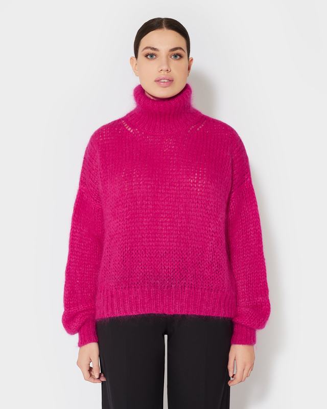 Philippe Model Dolcevita Romaine da Donna Viola in Lana Mohair