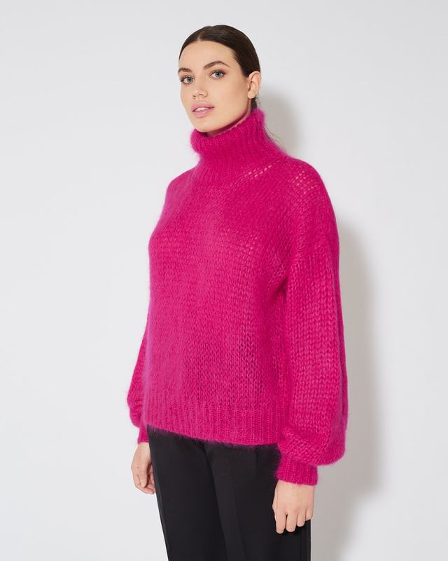 Philippe Model Dolcevita Romaine da Donna Viola in Lana Mohair Spedizione Gratuita