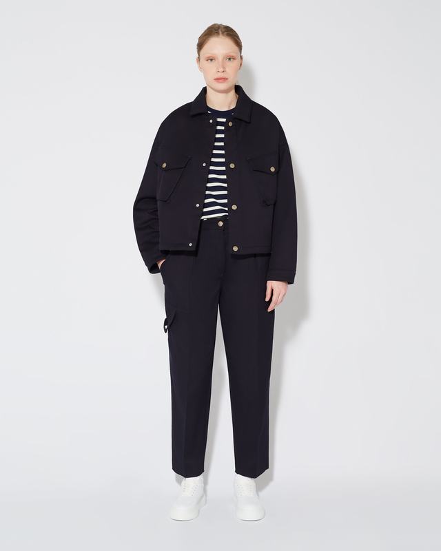 Philippe Model Pantaloni regular Coline da Donna Blu in Cotone Pezzi Unici