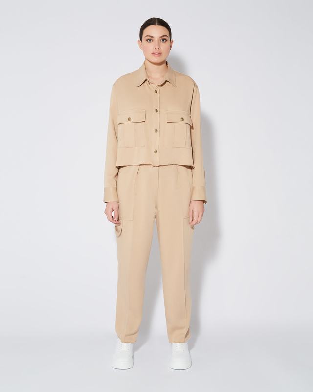 Philippe Model Camicia militare Dorette da Donna Marrone in Cotone Acquista Ora