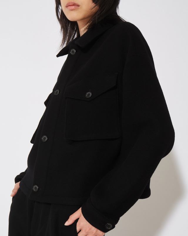 Philippe Model Giacca Giselle da Donna Nera in Lana Convenienza