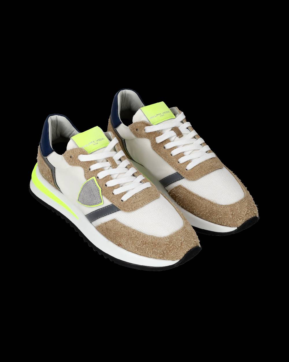 Philippe Model Sneaker basse Tropez 2.1 uomo - bianco, marrone e giallo