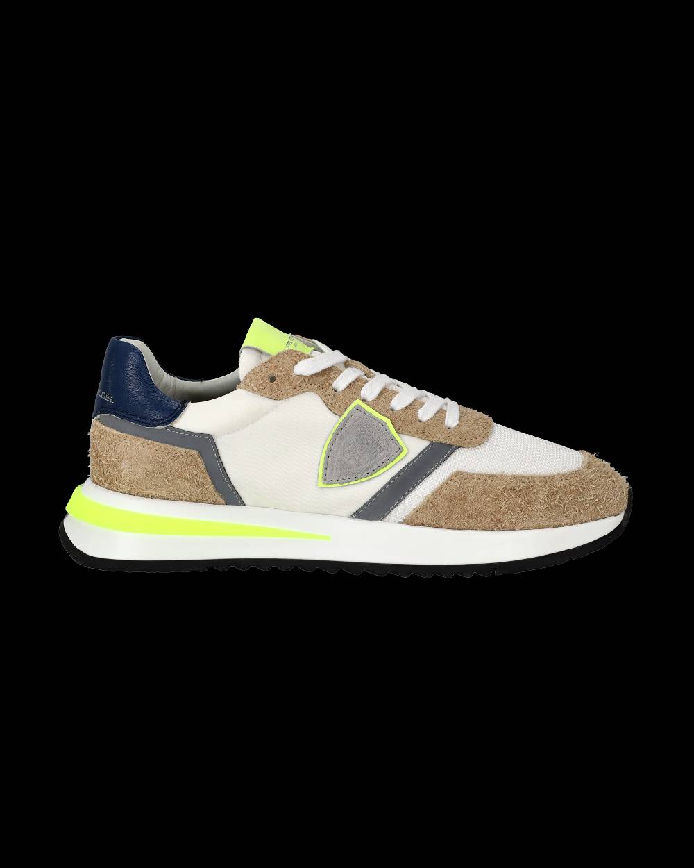 Philippe Model Sneaker basse Tropez 2.1 uomo - bianco, marrone e giallo Saldi Di Fabbrica