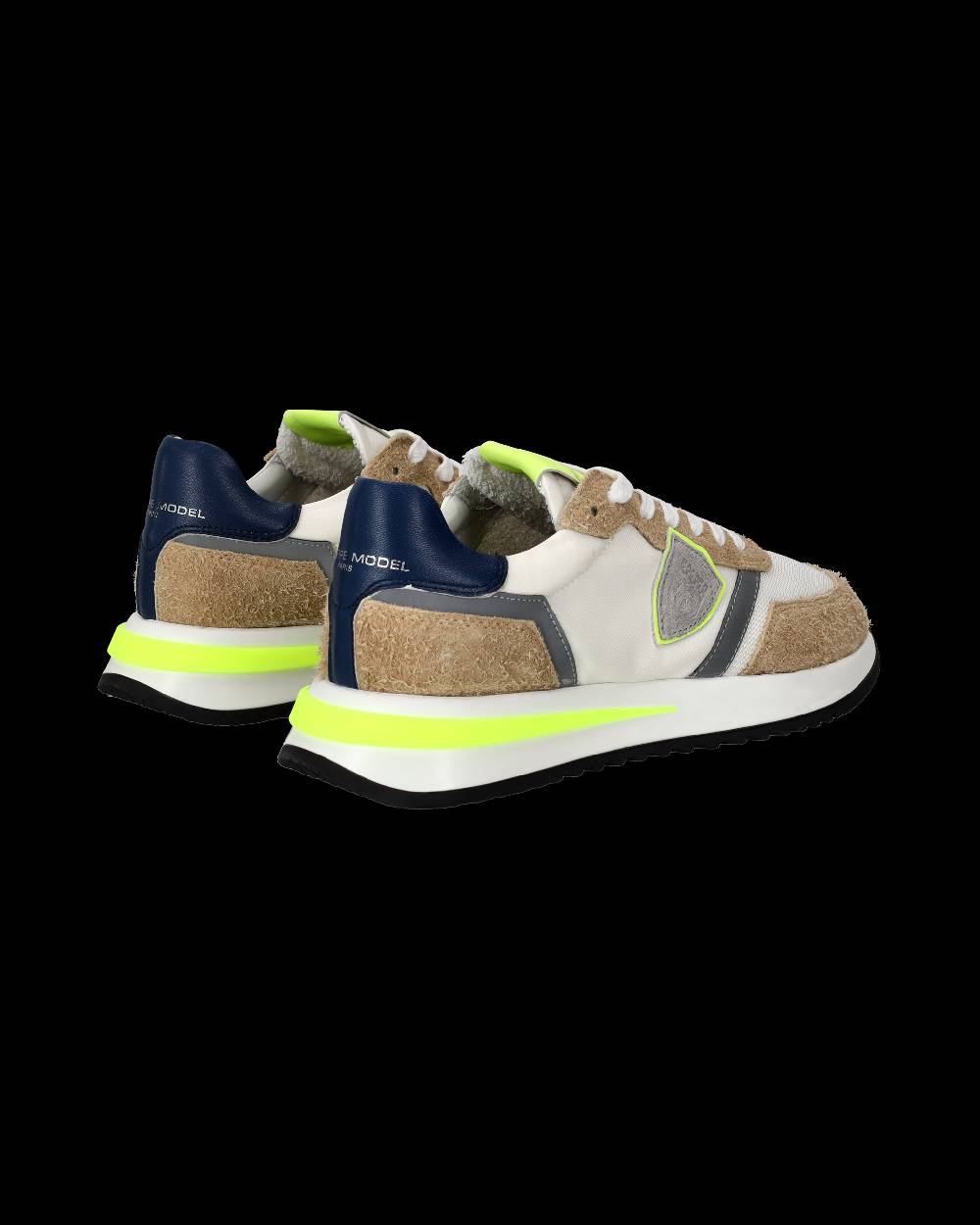 Philippe Model Sneaker basse Tropez 2.1 uomo - bianco, marrone e giallo Saldi Di Fabbrica