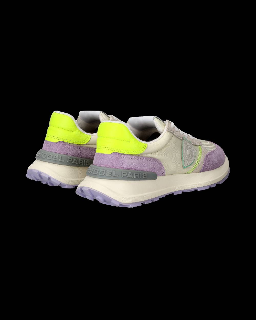 Philippe Model Sneakers Antibes da Donna Bianche e Gialle in Tessuto Tecnico Nuova